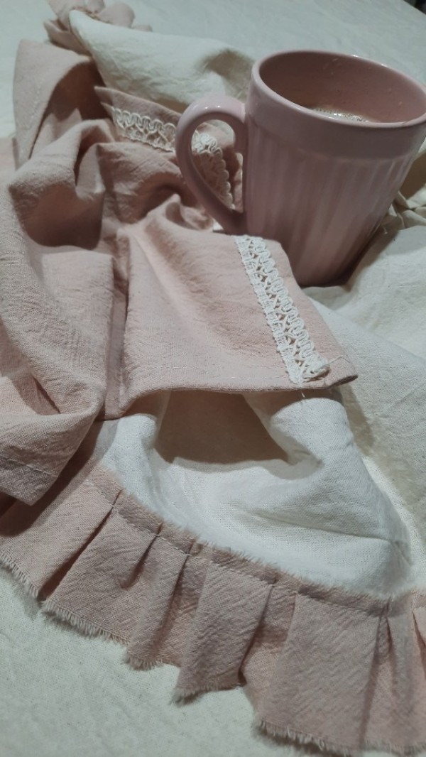 Mantel Indovidual rosa viejo (tinte natural - set x2)