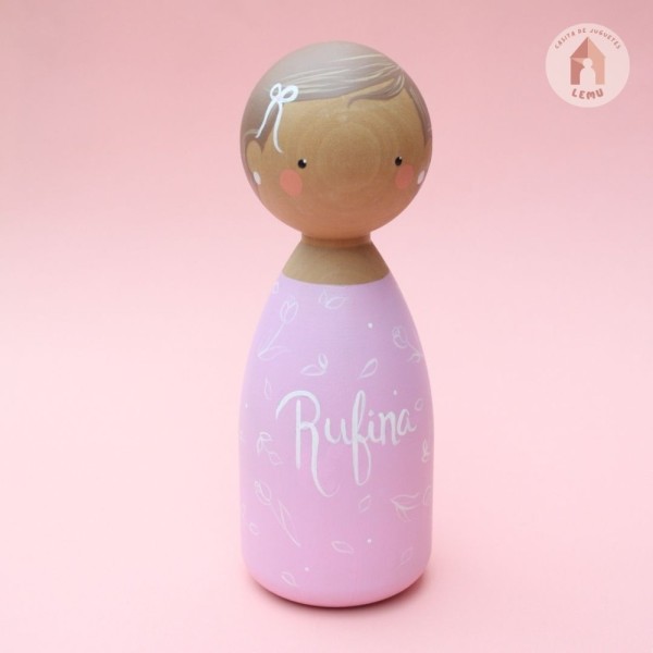 Muñeco Decorativo Peg Doll XL con nombre