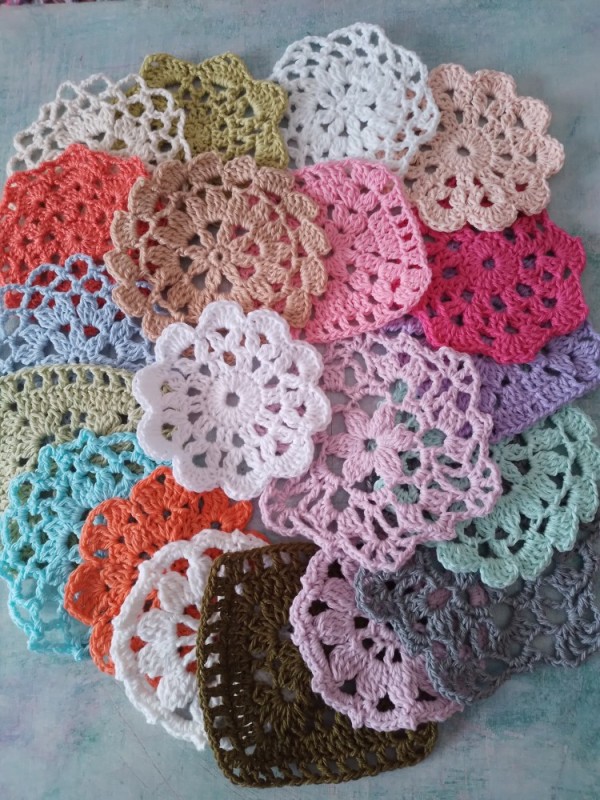 Pack de carpetitas tejidas crochet