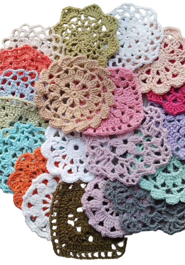 Pack de carpetitas tejidas crochet