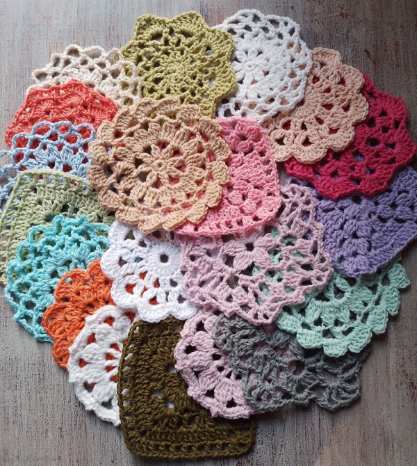 Pack de carpetitas tejidas crochet