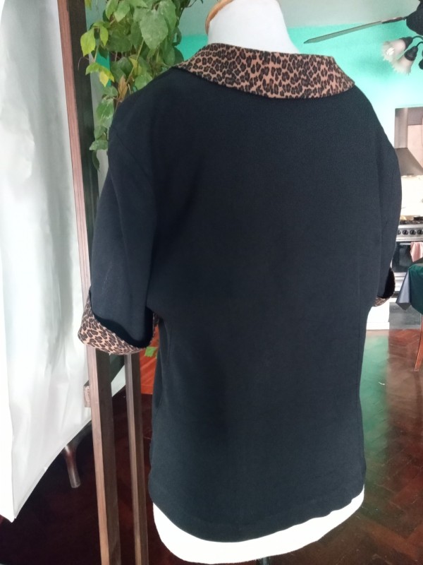 BLAZER COMBINADO ANIMAL PRINT