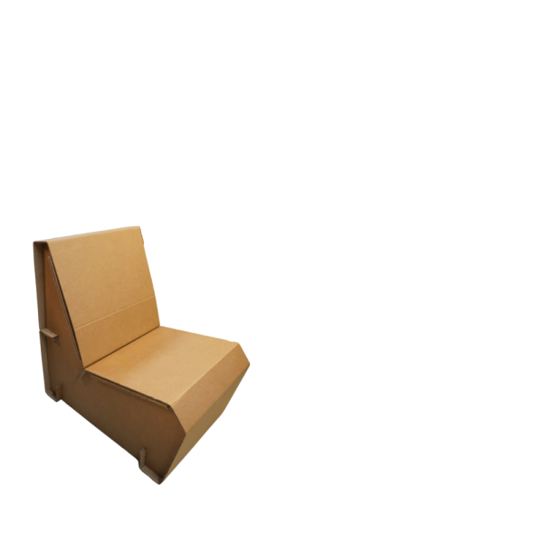 Sillon ultra liviano ecólogico de cartón