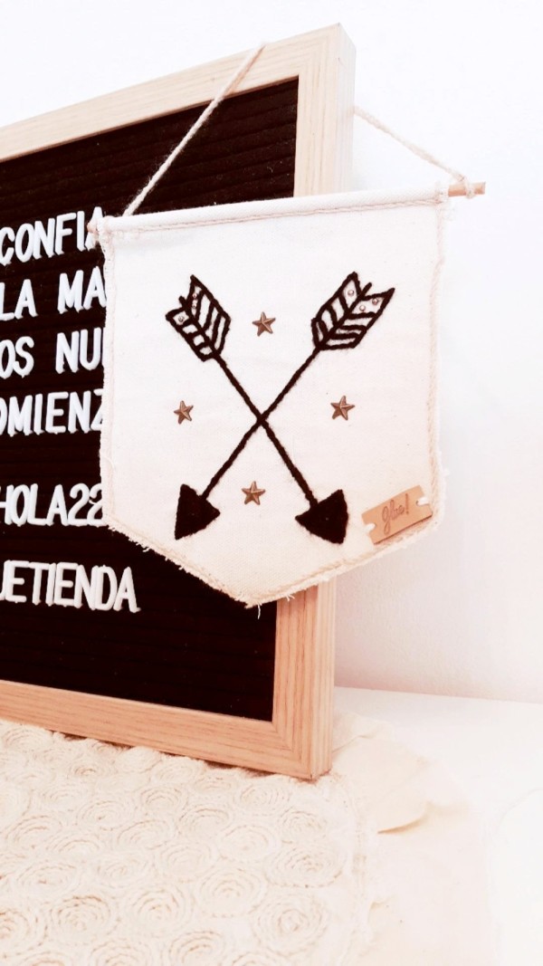 Banderin Bordado Flechas