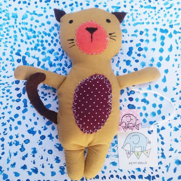 Mueñco de tela gatito  Mimo