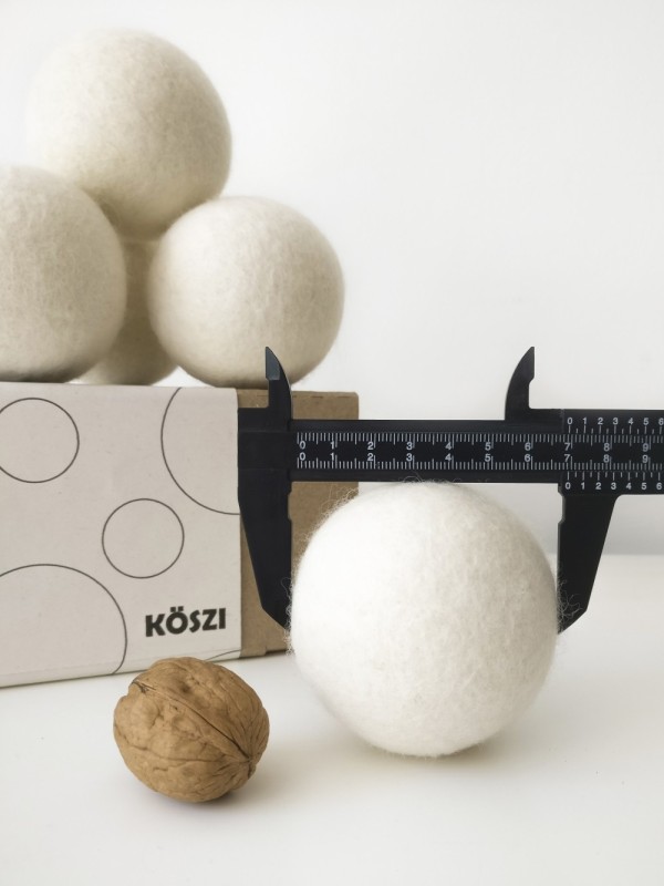 Set x 6 - Bolas de Fieltro de "7" cm para Secadora de Ropa - Wool Dryer Balls