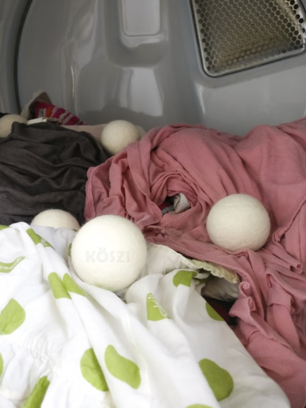 Set x 6 - Bolas de Fieltro de "7" cm para Secadora de Ropa - Wool Dryer Balls