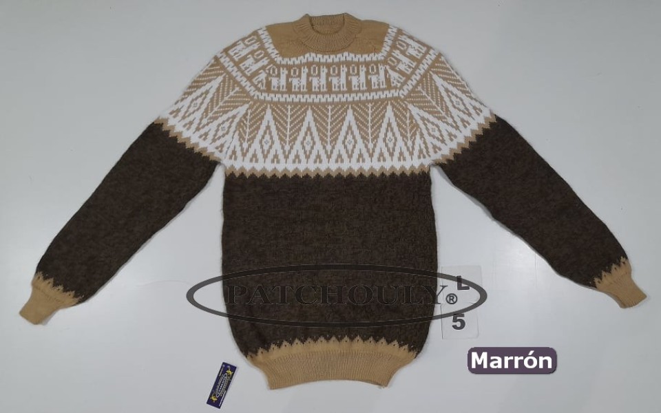 Sweater Pullover Lana Alpaca Llama Unisex Talle L (Large)