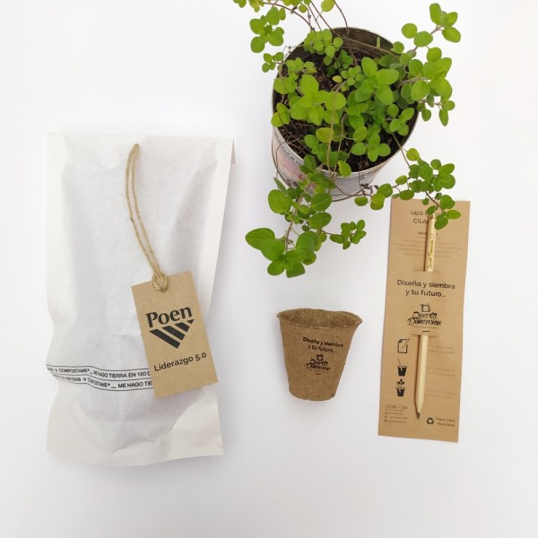 Kit plantable con packaging