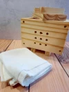 Prensa tofu artesanal con paño, insumos y guía de elaboración