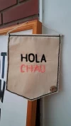 Banderin Bordado Hola Chau