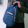 Morral cruzado Diurno Artesanal de Jean Reciclado
