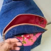 Morral cruzado Diurno Artesanal de Jean Reciclado
