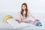 Pijama Flores Nativas manga larga, algodón pima orgánico