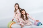 Pijama Flores Nativas manga larga, algodón pima orgánico