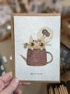 Postal + Sobre Kraft