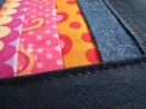 Cartuchera artesanal en patchwork