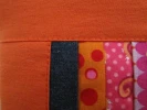 Cartuchera artesanal en patchwork