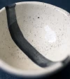 Cuenco cerealero salpicado con línea negra