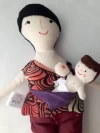 Muñeca sexuada que amamanta, con bebe sexuadx