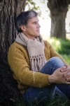 Bufanda de llama tejida a mano