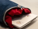 Mochila de jean con espacio para notebook