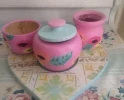 Set matero pintado a mano