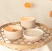 Set de tres velas aromáticas en cuencos cerámicos