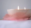 Set de tres velas aromáticas en cuencos cerámicos