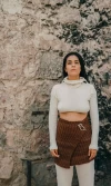 Falda andina lana de llama