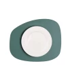 Individuales De Mesa Combo (x4) Cuero Reversible Y Lavable Eucalipto