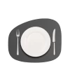 Individuales De Mesa Combo (x4) Cuero Reversible Y Lavable Gris 80