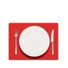 Individuales Lisos Set X4 Rectangular Cuero Reciclado Duradero