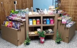 Exhibidor modular con 5 estantes