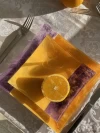 Juego de plato playo + plato de postre