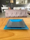 Juego de plato playo + plato de postre