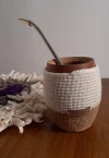 Mate con funda tejida