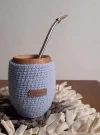 Mate con funda tejida