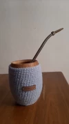 Mate con funda tejida