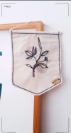 Banderin Bordado Flower