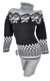 Sweater Pullover Lana Alpaca Andino Flores Ceñido S Small