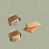 Shampoo sólido + acondicionador sólido + jabonera de madera