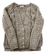 Cardigan Tejido A Mano Fibra De Mohair Y Merino