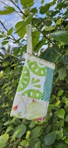 Cartuchera patchwork verde