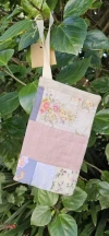 Cartuchera patchwork rosa viejo