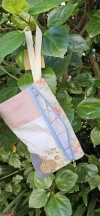 Cartuchera patchwork rosa viejo