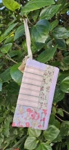Cartuchera patchwork celeste y rosa
