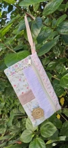 Cartuchera patchwork rosa