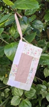 Cartuchera patchwork rosa