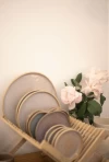 Platos de gres Amarula 21 cm- Begot Cerámicas